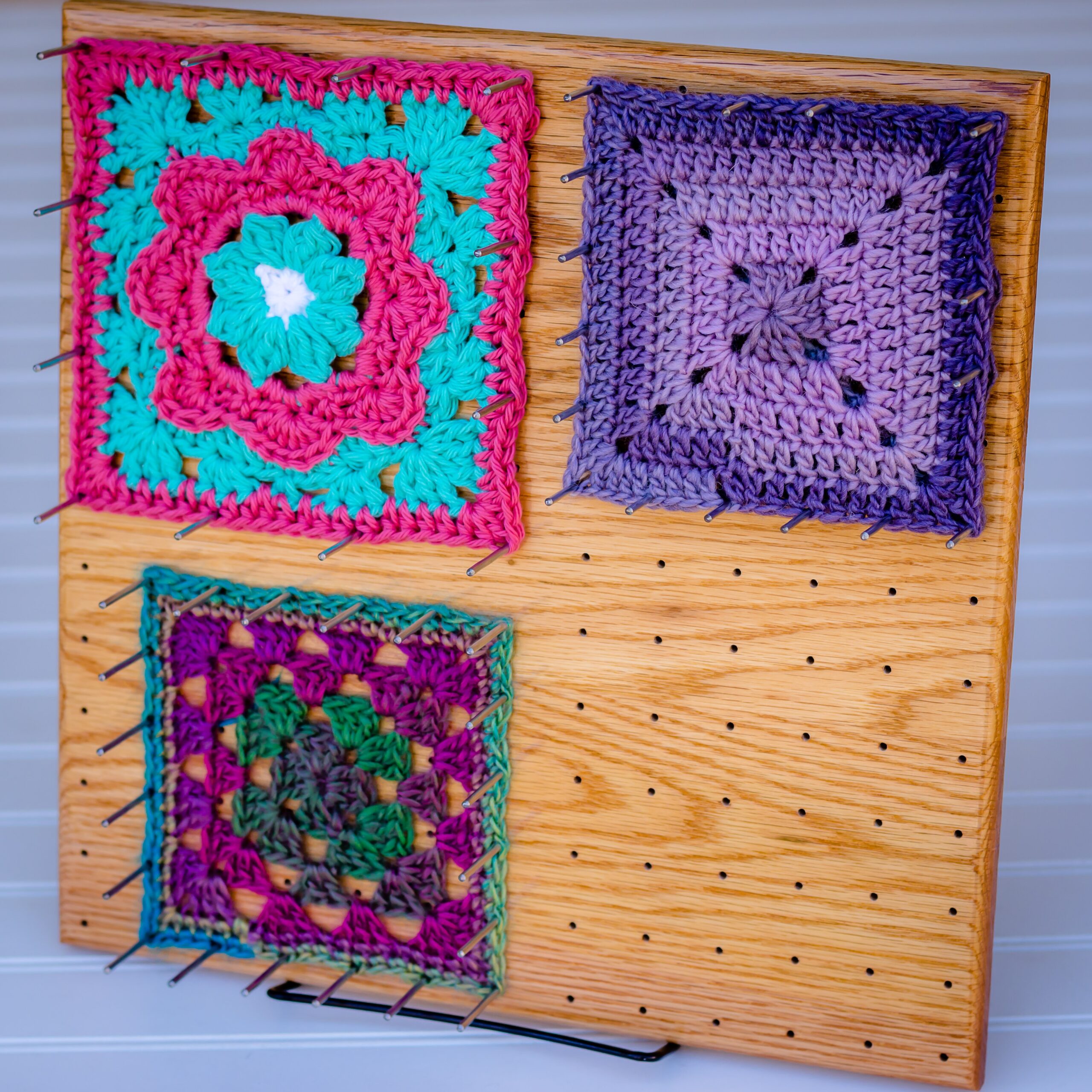 The “BlocksAll” Afghan / Granny Square Crochet Blocking Board - Chetnanigans
