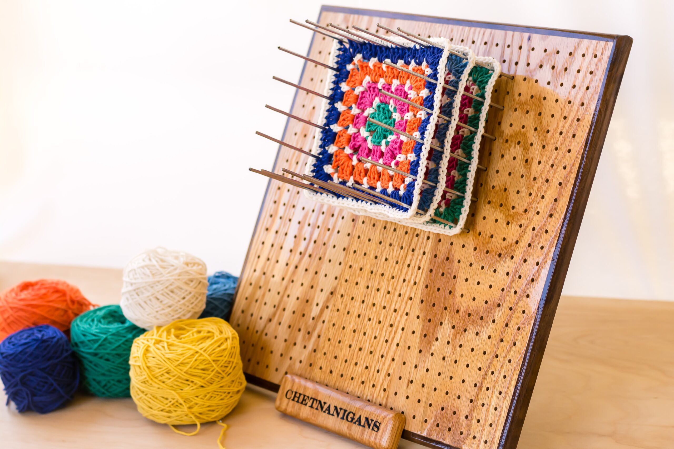 The “BlocksAll” Afghan / Granny Square Crochet Blocking Board